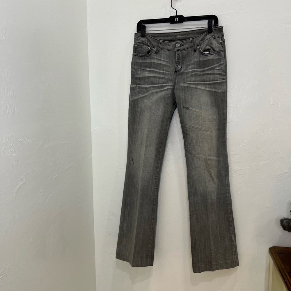 LONDONJEAN Women's Charcoal‎ Boot Cut Jeans